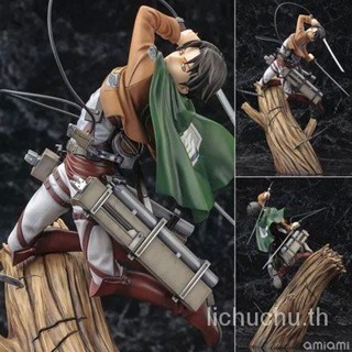 โมเดลตุ๊กตาฟิกเกอร์ Attack on Titan Captain Levi Trunk Combat XINU