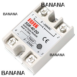 Banana1 รีเลย์โซลิดสเตท 5-60V DC SSR-40DD อินพุต 3-32V DC 40A