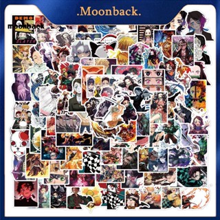 &lt;moonback&gt; สติกเกอร์ใส ลายการ์ตูนดาบพิฆาตอสูรน่ารัก สําหรับติดตกแต่งเครื่องปรับอากาศ 100 ชิ้น