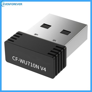 Ev อะแดปเตอร์ไวไฟ USB 150Mbps USB 2 0 WiFi Dongle 802 11 b g n 2 4GHz สําหรับเดสก์ท็อป Windows XP Vis