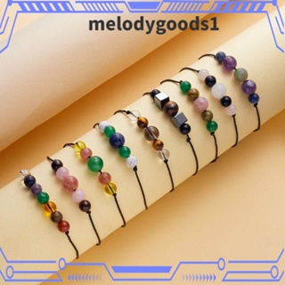 Melodygoods1 สร้อยข้อมือ ประดับลูกปัดหินอเมทิสต์ ป้องกันความวิตกกังวล หรูหรา สร้างสรรค์ สําหรับผู้หญิง