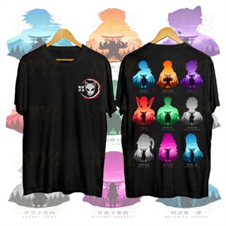 Demon Slayer Anime T Shirt Cartoon Sports Round Neck Cartoon Trendy_03