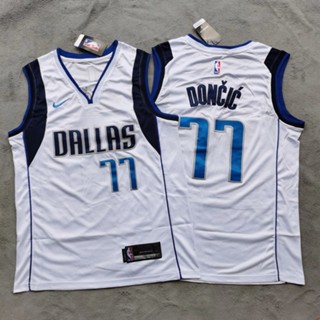 แฟชั่นคลาสสิก Dongqiqi No. เสื้อกีฬาบาสเก็ตบอล ปักลาย NBA 77 Lone Ranger สีขาว สําหรับผู้ชาย และคู่รัก 466672