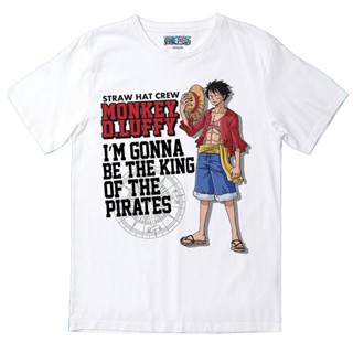 เสื้อยืดแขนสั้นHH วันพีซ เสื้อยืดลายการ์ตูน ลิขสิทธิ์ One Piece - Luffy Collection 01 เสื้อยืดผ้าฝ้ายS-5XL