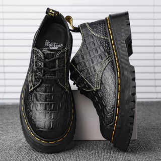 DR.MARTENS พร้อมส่ง รองเท้าบูทมาร์ติน หนังวัวแท้ ข้อสูง ป้องกันการกระแทก สไตล์นักธุรกิจ สําหรับผู้ชาย และผู้หญิง