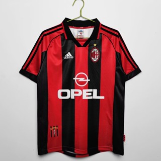 เสื้อกีฬาแขนสั้น ลายทีมชาติฟุตบอล AC Milan 1998/99 แห้งเร็ว ไซซ์ S-XXL AAA