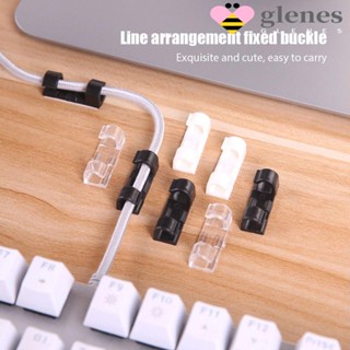 Glenes คลิปหนีบจัดเก็บสายเคเบิล Usb หลากสี