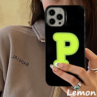 [Lemon] เคสโทรศัพท์มือถือ ลายมะนาว สีม่วง สีดําวาว สร้างสรรค์ สไตล์เกาหลี สําหรับ Iphone 14 14pro 14promax 14plus 7 8 7plus 8plus 11 12 X XS XR XSMAX 11pro 12pro 111promax 12promax 13 13promax 13promax