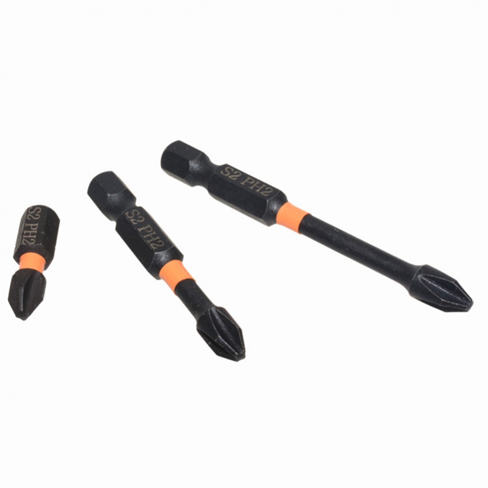 ดอกไขควง อัลลอย PH2 แม่เหล็ก ความแข็งแรงสูง ก้านหกเหลี่ยม 1/4 นิ้ว 25-150 มม. - รูปที่ 3