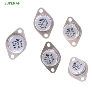 Superaf ทรานซิสเตอร์พาวเวอร์แอมป์ 2N3055 NPN AF 15A 100V 5 ชิ้น