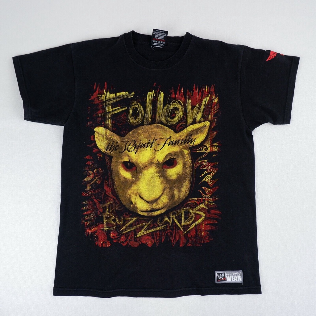 เสื้อยืด พิมพ์ลายมวยปล้ํา WWE 2013 - M - Wyatt Family Follow The Buzzard สําหรับผู้ชาย