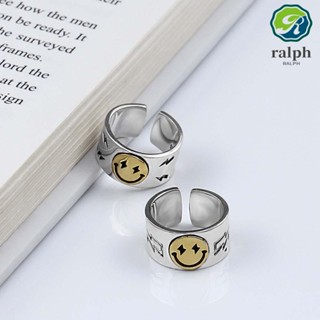 RALPH Personality Open Ring Punk Fashion Jewelry Finger Ring Women Star Men Korean Retro Hip Hop Little Devil