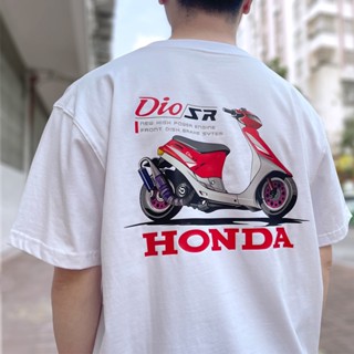 【พร้อมส่ง】ATTITUDE เสื้อยืดลําลอง แขนสั้น คอกลม ลาย Honda DIOSR แฟชั่นฤดูร้อน สําหรับผู้ที่ชื่นชอบการขี่รถมอเตอร์ไซค์