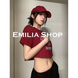 EMILIA SHOP  เสื้อยืด เสื้อครอป เสื้อผ้าแฟชั่นผู้หญิง สไตล์เกาหลี 2023 ใหม่  สวย Comfortable ทันสมัย Stylish A29J0X3 36Z230909