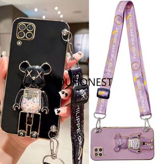 เคส Samsung Galaxy A12 เคส Samsung A22 เคส Samsung A72 เคส Samsung A30 A20 Case Samsung A50 A50S Case Samsung A21S A20S Case Samsung A30S M12 Case Silicone Anime Cute Kaws Bear Stand Cartoon Wrist Band Phone Case Casing Cover TS โทรศัพท์มือถือ ซิลิโคน