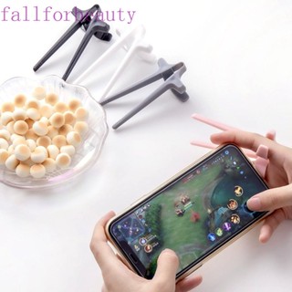 Fallforbeauty อุปกรณ์คลิปหนีบตะเกียบสําหรับใช้ในการทําความสะอาดมันฝรั่งทอดเกมโทรศัพท์มือถือหลากสี