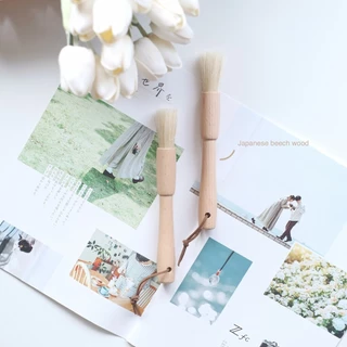 Omocha | Coffee wooden brush แปรงทาไข่แดง แปรงปัดผงกาแฟ