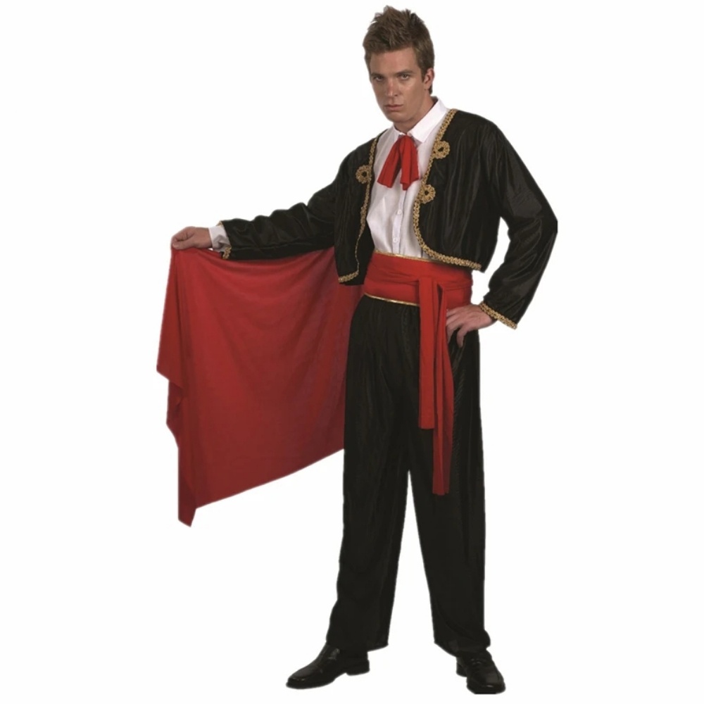 ผู้ใหญ่ผู้ชายสเปน Matador สเปน Bullfighter สไตล์ไม่มีเสื้อคอสเพลย์เครื่องแต่งกายสําหรับการแสดงบนเวทีหรือ Masquerade Party