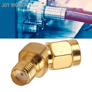  JOY Motor SMA 45° หัวต่อตัวผู้กับตัวเมียแถบความถี่กว้างหัวต่อตัวผู้กับตัวเมียที่เสถียรสำหรับเครื่องวัดเสาอากาศ