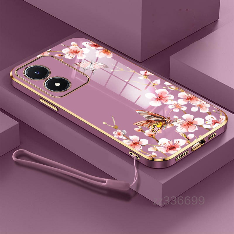 เคส OPPO A17 OPPO A17K OPPO A16 OPPO A16K OPPO A16E เคสโทรศัพท์ ผีเสื้อสวย ซิลิโคน เคสโทรศัพท์ ส่งเชือกเส้นเล็ก