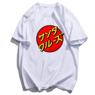 【เสื้อยืดใหม่】SANTA CRUZ Japan script design  tshirt cotton asia size unisex