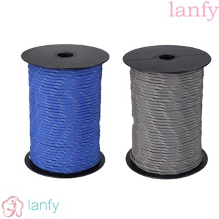 Lanfy เชือกร่มสะท้อนแสง อเนกประสงค์ สําหรับกางเต็นท์ ตั้งแคมป์กลางแจ้ง