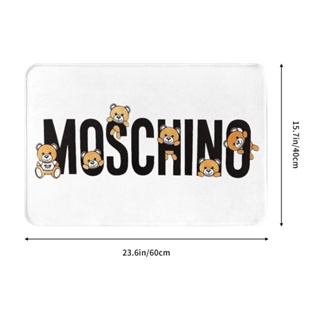 ใหม่ พร้อมส่ง พรมเช็ดเท้า ผ้าสักหลาด กันลื่น ดูดซับน้ําได้ดี ลาย Moschino (3) 16x24 นิ้ว สําหรับห้องน้ํา ห้องนั่งเล่น โซฟา ห้องนอน