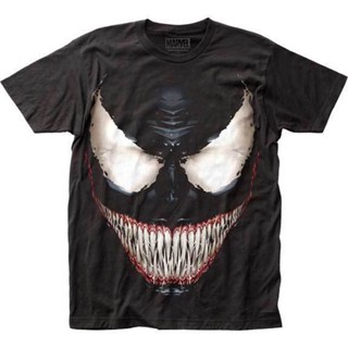 Jyutrws เสื้อยืดลําลอง แขนสั้น พิมพ์ลาย Venom Sinister Smile New Impact Merchandising แฟชั่นฤดูใบไม้ผลิ และฤดูใบไม้ร่วง