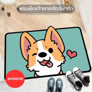 YIWUSHOP ปลีก/ส่ง พรมเช็ดเท้า พรมปูพื้น ลายการ์ตูนน่ารัก ห้องนั่งเล่น ห้องครัว ห้องน้ำ กันลื่น พื้นนุ่ม