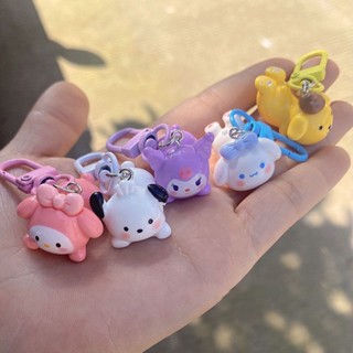 SANRIO พวงกุญแจอะคริลิค สีมาการอง ซานริโอ้ จี้ห้อยกระเป๋า หลายชิ้น ของขวัญสําหรับเด็ก