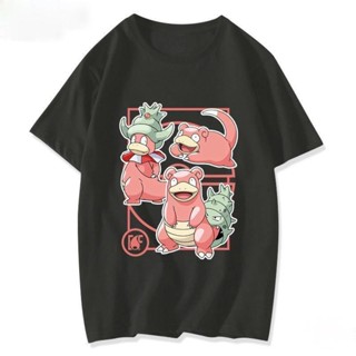 anime t โปเกมอนเสื้อยืดแขนสั้น 【เสื้อยืดอนิเมะ】ﺴPokémon Joint เสื้อยืดแขนสั้นสำหรับผู้ชายและผู้หญิงผ้าฝ้ายหลวม Pikachu P