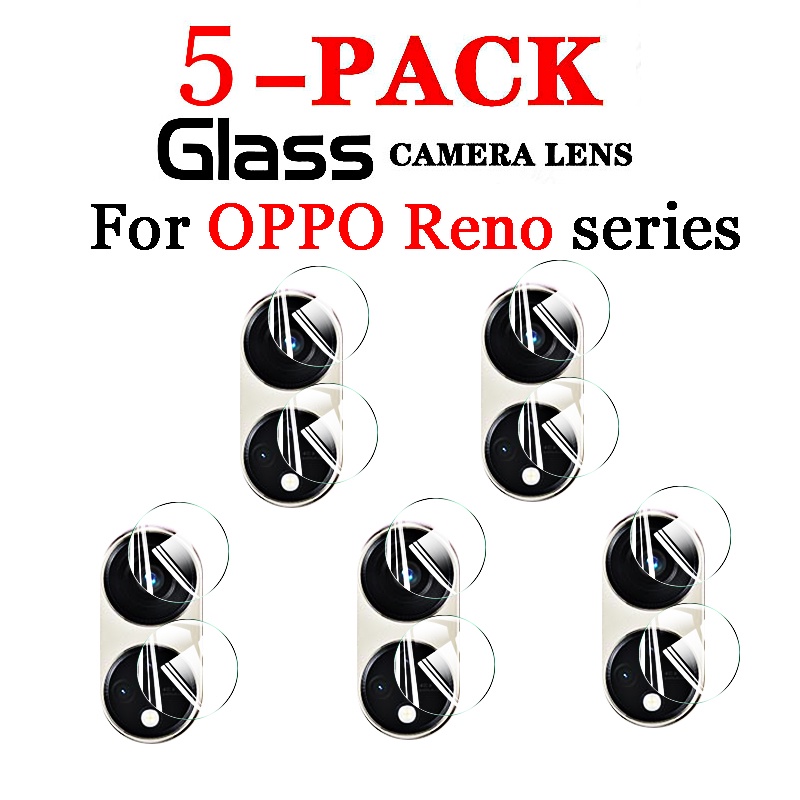 ฟิล์มกระจกนิรภัยกันรอยเลนส์กล้อง แบบนิ่ม สําหรับ OPPO Reno 8T 9 8 7 6 5 4 PRO Lite T 5G 4G 5 ชิ้น