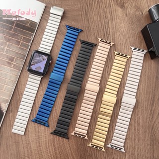 สายนาฬิกาข้อมือ สเตนเลส โลหะ สําหรับ smartwatch series 8 7 6 SE 5 4 iwatch 45 44 42 41 40 38 มม.