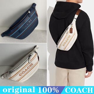 COACH ch000 warren กระเป๋าคาดอกผู้ชาย/กระเป๋าสะพายมัลติฟังก์ชั่น/พิมพ์ลายคลาสสิก/กระเป๋าผู้ชายลำลอง