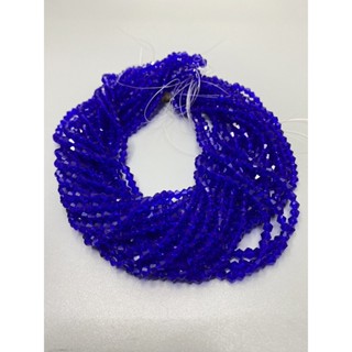 คริสตัลจีน สีน้ำเงิน ยาว 37 ซม. 4 มิล (95 เม็ด)