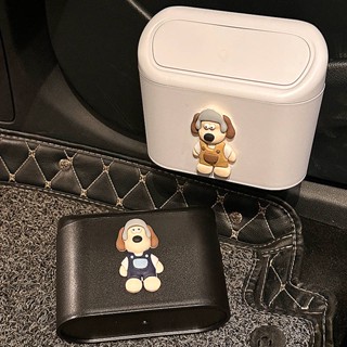 Wallace and Gromit Cartoon Cute Female Car Trash Can Car Universal Hanging Storage Mini Truck Garbage Can with Lid Tykp