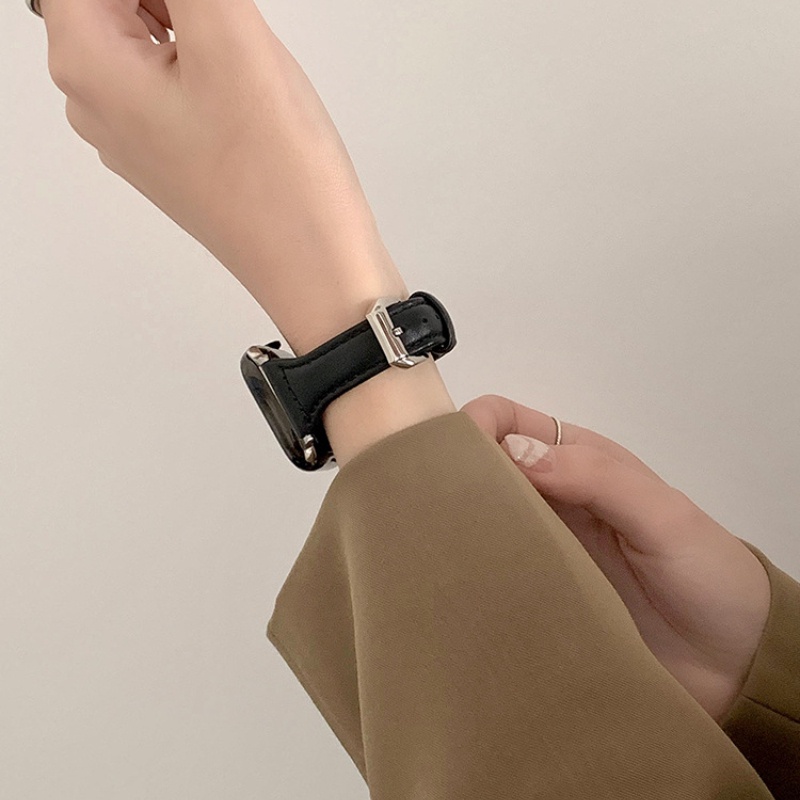 สายนาฬิกาข้อมือหนังแท้ แนวเรโทร แบบเปลี่ยน สําหรับ Apple Watch Series 1 2 3 4 5 6 SE 7 8 Ultra Size 42 44 45 49 มม. 38 40 41 มม.