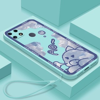 เคสโทรศัพท์มือถือ Tpu ลายการ์ตูนหมี ก้อนเมฆน่ารัก สําหรับ Realme 5i C3 5 6i 6 9 Pro Plus 5G 7 7Pro Realme C35 8