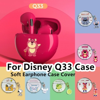 【imamura】เคสหูฟัง แบบนิ่ม ลายการ์ตูนหมีสตรอเบอร์รี่น่ารัก สําหรับ Disney Q33 Q33