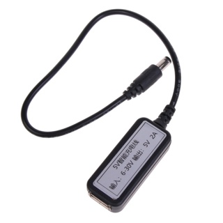 Ann DC5521 เป็น USB อะแดปเตอร์ 6V-30V อินพุต 5V2A เอาท์พุต USB อะแดปเตอร์ชาร์จ สําหรับแท็บเล็ต