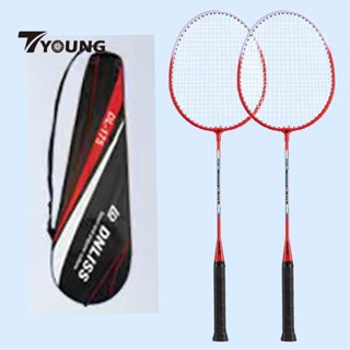 [พร้อมส่ง] ไม้แบดมินตัน แพคคู่ 2ไม้ อุปกรณ์กีฬา พร้อมกระเป๋าพกพา Badminton racket