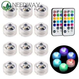 Needway ไฟ LED RGB ใต้น้ํา สําหรับตกแต่งตู้ปลา สระว่ายน้ํา แจกัน ปาร์ตี้