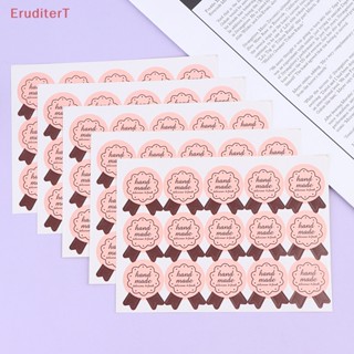 [EruditerT] สติกเกอร์ฉลาก ลายโบว์ แฮนด์เมด DIY สําหรับติดบรรจุภัณฑ์ 75 ชิ้น [ใหม่]