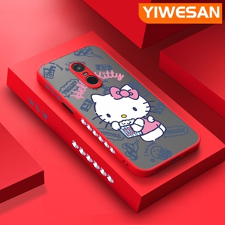 เคสซิลิโคนนิ่ม แบบใส ขอบสี่เหลี่ยม ลาย Hello Kitty กันกระแทก สําหรับ Xiaomi Redmi Note 4 Note 4x Note 4 Pro