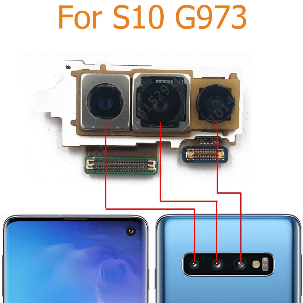 อะไหล่โมดูลกล้องหน้า หลัง แบบเปลี่ยน สําหรับ Samsung Galaxy S10 Plus S10e Lite