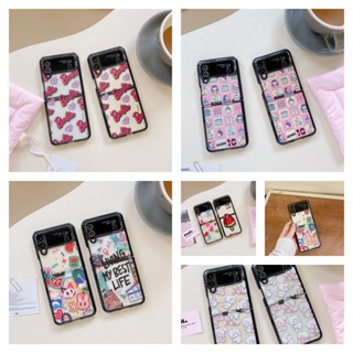 Casetify เคสโทรศัพท์มือถือ แบบหน้าจอพับได้ ลายแมว mikko สําหรับ Samsung Z Flip 3 4 5G