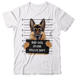 POPULAR QZCool T-Shirt - German Shepherd Dog Mugshot - Gift For Dog Lovers new Men Fashion Hipster Summer T Shirt Funny