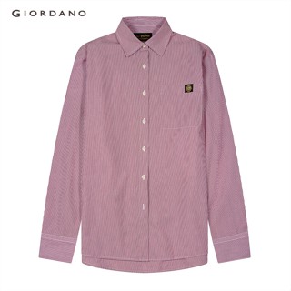 GIORDANO เสื้อเชิ้ตผู้หญิง Womens Acute Collar Shirt 05343013