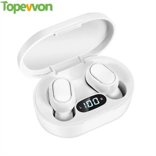 Topewon ชุดหูฟังบลูทูธไร้สาย 5.0 หน้าจอ LED HIFI ขนาดเล็ก สําหรับเล่นกีฬา