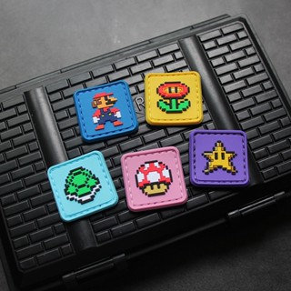 【Customized 】แพทช์เวลโคร Pvc ลายสัญลักษณ์ Super Mario 3D สําหรับตกแต่งเสื้อแจ็กเก็ตยีน กระเป๋าเป้สะพายหลัง